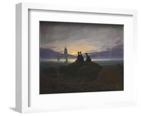 Moonrise over the Sea-Caspar David Friedrich-Framed Photographic Print