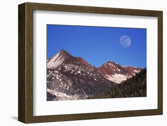 Moonrise over the Sierra-Nevada, Yosemite NP, California, USA-Michel Hersen-Framed Photographic Print