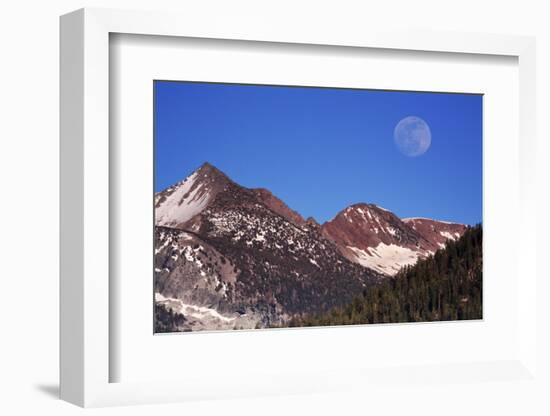 Moonrise over the Sierra-Nevada, Yosemite NP, California, USA-Michel Hersen-Framed Photographic Print