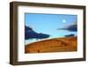 Moonrise, Painted Hills, Mitchell, Oregon, USA-Michel Hersen-Framed Photographic Print