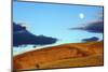 Moonrise, Painted Hills, Mitchell, Oregon, USA-Michel Hersen-Mounted Photographic Print