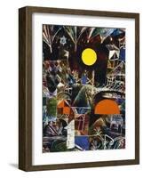 Moonrise - Sunset; Mondauf - Sonnenuntergang-Paul Klee-Framed Giclee Print