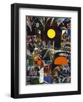Moonrise - Sunset; Mondauf - Sonnenuntergang-Paul Klee-Framed Premium Giclee Print