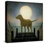 Moonrise Yellow Dog-Ryan Fowler-Stretched Canvas