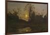 Moonrise-Henri-Joseph Harpignies-Framed Art Print