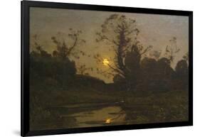 Moonrise-Henri-Joseph Harpignies-Framed Art Print