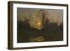 Moonrise-Henri-Joseph Harpignies-Framed Art Print