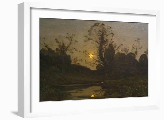 Moonrise-Henri-Joseph Harpignies-Framed Art Print