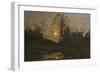 Moonrise-Henri-Joseph Harpignies-Framed Art Print