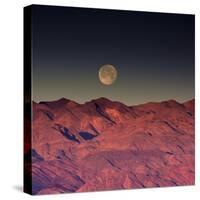 Moonset over Cottonwood Mountains, Death Valley, California, USA-Michel Hersen-Stretched Canvas