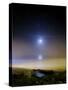 Moonset Over the Sea with Pleiades Cluster-Stocktrek Images-Stretched Canvas