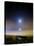 Moonset Over the Sea with Pleiades Cluster-Stocktrek Images-Stretched Canvas