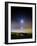 Moonset Over the Sea with Pleiades Cluster-Stocktrek Images-Framed Photographic Print