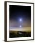 Moonset Over the Sea with Pleiades Cluster-Stocktrek Images-Framed Photographic Print