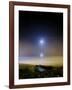 Moonset Over the Sea with Pleiades Cluster-Stocktrek Images-Framed Photographic Print