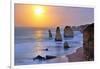 Moonset over Twelve Apostles in Victoria, Australia-Nokuro-Framed Photographic Print