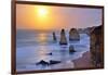 Moonset over Twelve Apostles in Victoria, Australia-Nokuro-Framed Photographic Print