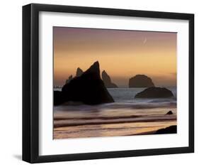 Moonset-Mike Jones-Framed Art Print