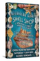 Moonstone Beach, California - Shell Shop Vintage Sign-Lantern Press-Stretched Canvas