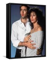 Moonstruck, Nicolas Cage, Cher, 1987-null-Framed Stretched Canvas