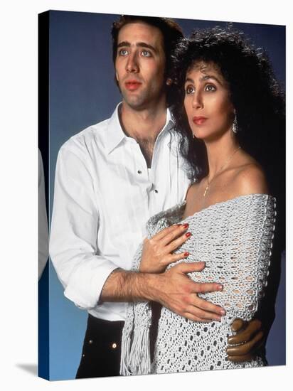 Moonstruck, Nicolas Cage, Cher, 1987-null-Stretched Canvas