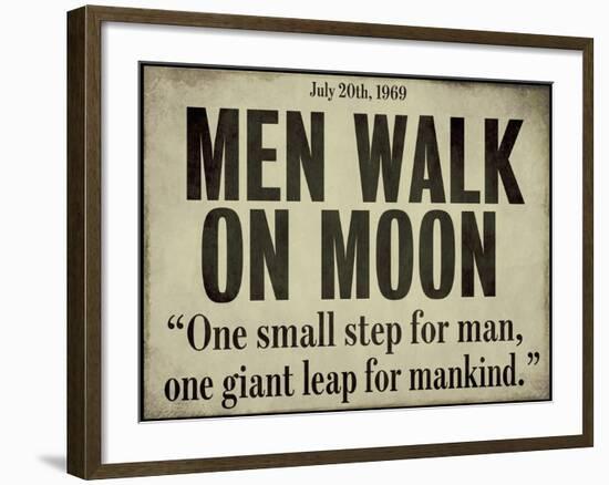 Moonwalk-null-Framed Premium Giclee Print