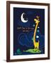 Moony Light!-Blue Fish-Framed Art Print