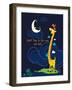 Moony Light!-Blue Fish-Framed Art Print