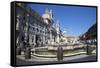 Moor Fountain (Fontana Del Moro), Piazza Navona, Rome, Lazio, Italy, Europe-Peter-Framed Stretched Canvas