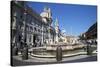 Moor Fountain (Fontana Del Moro), Piazza Navona, Rome, Lazio, Italy, Europe-Peter-Stretched Canvas