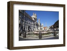 Moor Fountain (Fontana Del Moro), Piazza Navona, Rome, Lazio, Italy, Europe-Peter-Framed Photographic Print