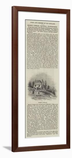 Moore's Cottage, Mayfield, Staffordshire-null-Framed Giclee Print