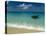 Moored Boat, Grand Anse Beach, Grenada, Caribbean-John Miller-Stretched Canvas