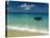 Moored Boat, Grand Anse Beach, Grenada, Caribbean-John Miller-Stretched Canvas