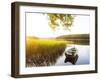 Moored Boat Reflection on Lake-Utterstr?m Photography-Framed Photographic Print