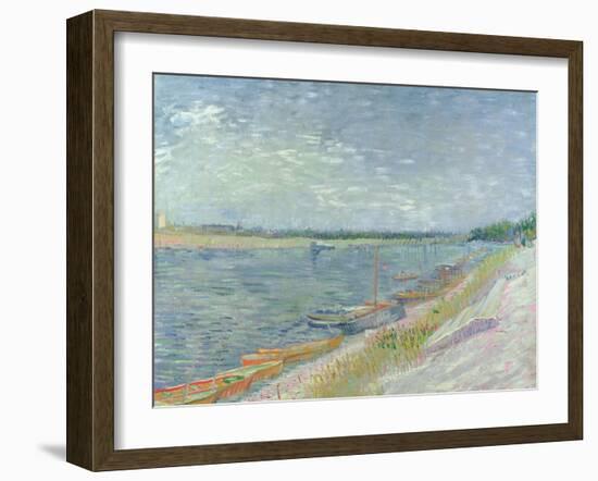 Moored Boats, 1887-Vincent van Gogh-Framed Giclee Print