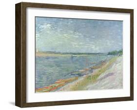 Moored Boats, 1887-Vincent van Gogh-Framed Giclee Print