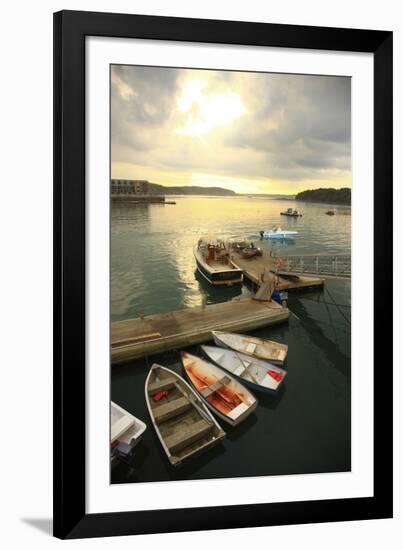 Moored Boats, Acadia National Park, Maine, USA-Stefano Amantini-Framed Photographic Print