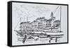 Moored boats in the harbor, Saint-Tropez, French Riviera, France-Richard Lawrence-Framed Stretched Canvas