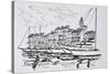 Moored boats in the harbor, Saint-Tropez, French Riviera, France-Richard Lawrence-Stretched Canvas