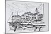 Moored boats in the harbor, Saint-Tropez, French Riviera, France-Richard Lawrence-Mounted Photographic Print