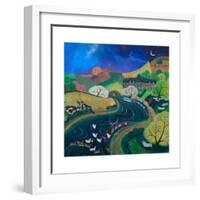 Moored for the night, 2013-Lisa Graa Jensen-Framed Art Print