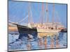 Moored Sailing Ships, Skagen, Denmark, 1999-Jennifer Wright-Mounted Premium Giclee Print