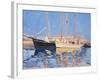 Moored Sailing Ships, Skagen, Denmark, 1999-Jennifer Wright-Framed Giclee Print