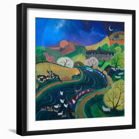 Moored Up for the Night, 2012-Lisa Graa Jensen-Framed Giclee Print