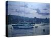 Moored Yachts, Late Afternoon-Jennifer Wright-Stretched Canvas