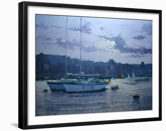 Moored Yachts, Late Afternoon-Jennifer Wright-Framed Giclee Print