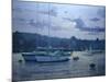 Moored Yachts, Late Afternoon-Jennifer Wright-Mounted Giclee Print