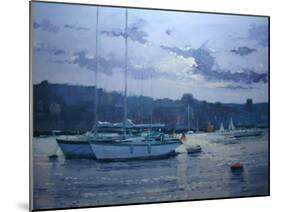 Moored Yachts, Late Afternoon-Jennifer Wright-Mounted Giclee Print