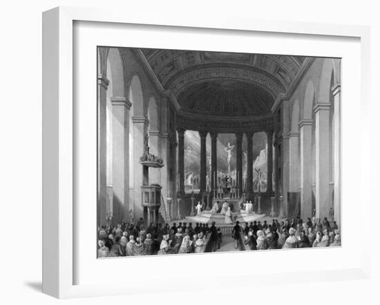 Moorfields Chapel-Thomas H Shepherd-Framed Art Print